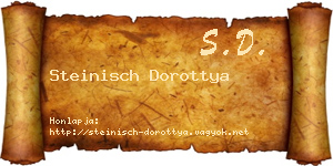 Steinisch Dorottya névjegykártya